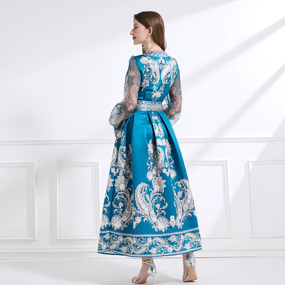 Try a different angle print dress ED192 images